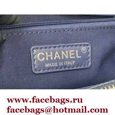 Chanel GST Shopping Tote Bag A50995 in Caviar Leather Navy Blue/Silver