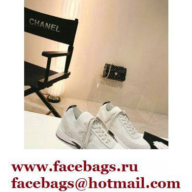 Chanel Knit and Suede Calfskin Sneakers G38750 08 2022