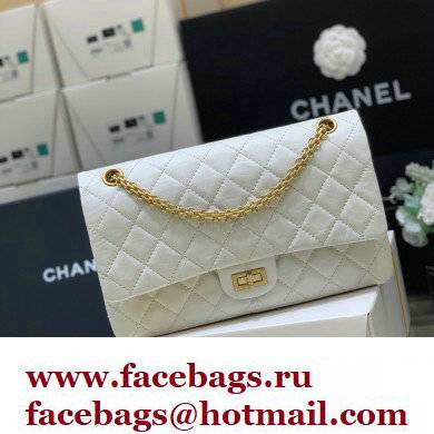 Chanel Original Quality 2.55 Reissue Size 225 Bag white with Gold Hardware