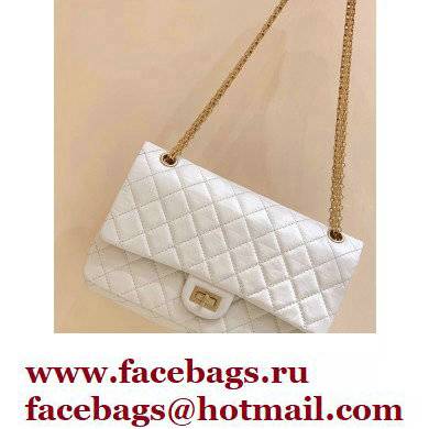 Chanel Original Quality 2.55 Reissue Size 225 Bag white with Gold Hardware