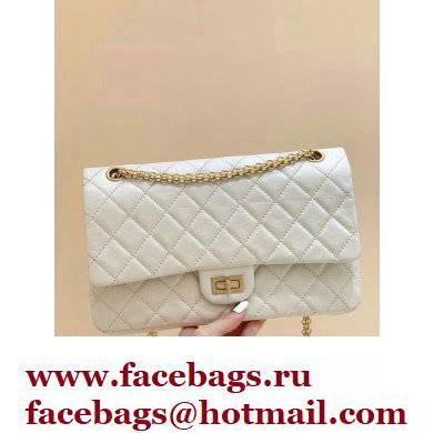 Chanel Original Quality 2.55 Reissue Size 225 Bag white with Gold Hardware