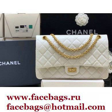 Chanel Original Quality 2.55 Reissue Size 225 Bag white with Gold Hardware