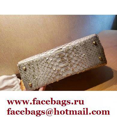 Chanel Python Coco Handle Medium Flap Bag with Top Handle 08