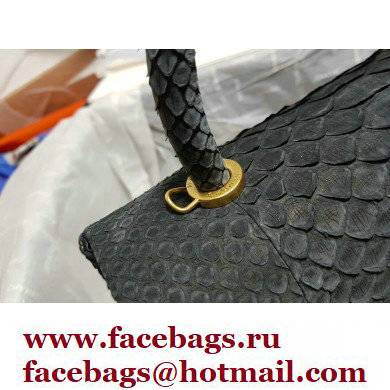 Chanel Python Coco Handle Medium Flap Bag with Top Handle 11