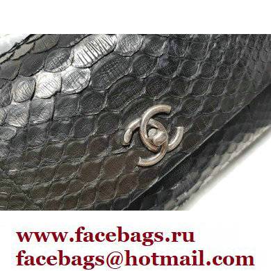 Chanel Python Coco Handle Medium Flap Bag with Top Handle 21