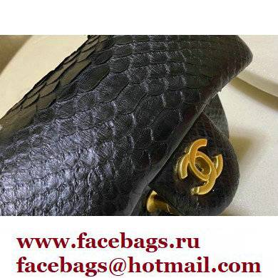 Chanel Python Coco Handle Mini Flap Bag with Top Handle 11