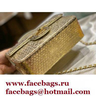 Chanel Python Coco Handle Mini Flap Bag with Top Handle 13