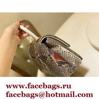 Chanel Python Coco Handle Small Flap Bag with Top Handle 01