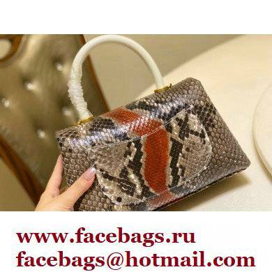 Chanel Python Coco Handle Small Flap Bag with Top Handle 01