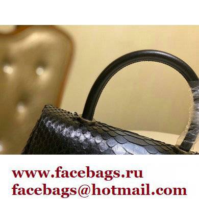 Chanel Python Coco Handle Small Flap Bag with Top Handle 05