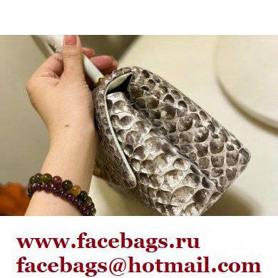 Chanel Python Coco Handle Small Flap Bag with Top Handle 08