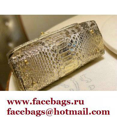 Chanel Python Coco Handle Small Flap Bag with Top Handle 24