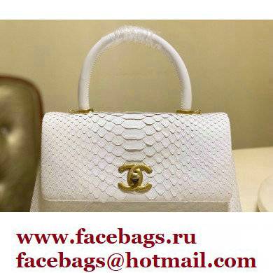 Chanel Python Coco Handle Small Flap Bag with Top Handle 26