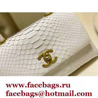 Chanel Python Coco Handle Small Flap Bag with Top Handle 26