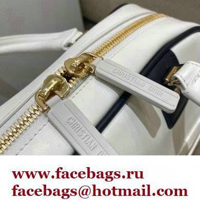 Dior Medium Vibe Zip Bowling Bag White 2022