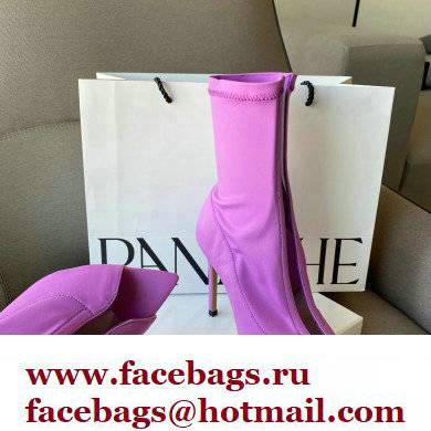 Gianvito Rossi Heel 10.5cm FABRIC and TPU HIROKO BOOTIE Purple 2022