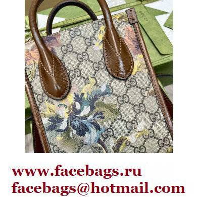 Gucci GG Carnation Print Mini Tote Bag 671623 2022