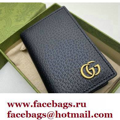 Gucci GG Marmont Card Case 547075 Black/Gold 2022