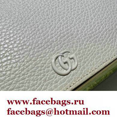 Gucci GG Marmont Chain Wallet 497985 Resin Hardware White 2022