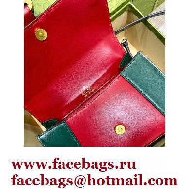 Gucci x Balenciaga The Hacker Project Small Hourglass Bag 681697 Leather Green/Red 2022