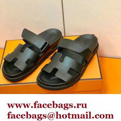 Hermes Original Calfskin Chypre Sandals 06