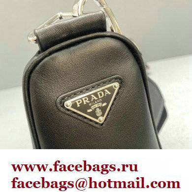 Prada Leather Triangle Shoulder Bag 1BH190 Black 2022