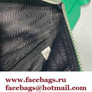 Prada Leather Triangle Shoulder Bag 1BH190 Green 2022