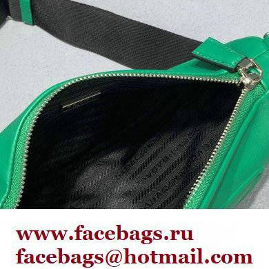 Prada Leather Triangle Shoulder Bag 1BH190 Green 2022