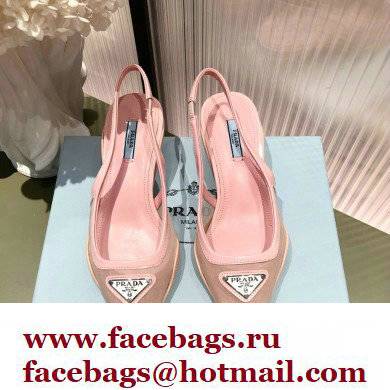 Prada Mesh fabric slingback pumps Pink 2022