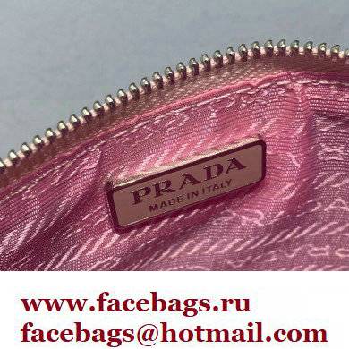 Prada Small Sequined Mesh Tote Bag 1BG417 Pink 2022