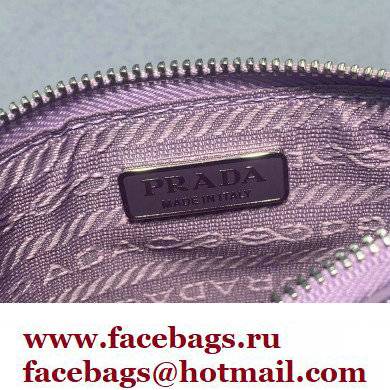 Prada Small Sequined Mesh Tote Bag 1BG417 Purple 2022