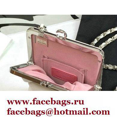 chanel WHITE lambskin Clutch with Chain AP2497 2022