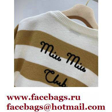 miu miu apricot striped sweater 2021