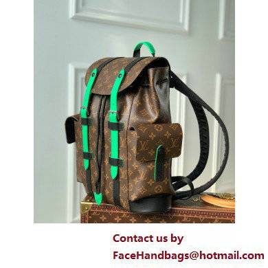 Louis Vuitton Monogram Canvas Christopher PM Backpack Bag Green