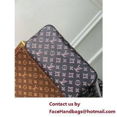 Louis Vuitton Monogram Canvas Neverfull MM Tote Bag with an outside pocket M46137 Black