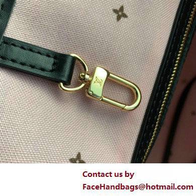 Louis Vuitton Monogram Canvas Neverfull MM Tote Bag with an outside pocket M46137 Black