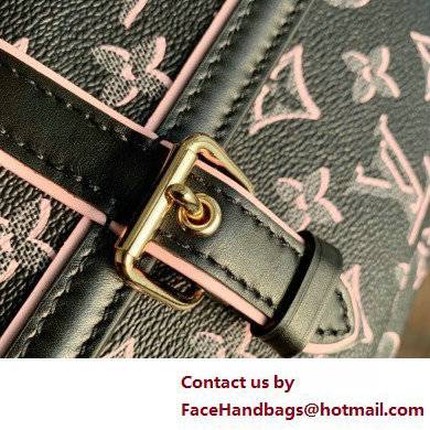 Louis Vuitton Monogram Canvas OnTheGo MM Tote Bag with an outside pocket M46154 Black