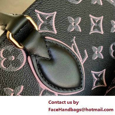 Louis Vuitton Monogram Canvas OnTheGo MM Tote Bag with an outside pocket M46154 Black