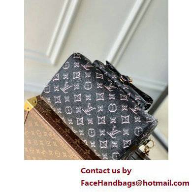 Louis Vuitton Monogram Canvas Speedy Bandouliere 25 Bag with an outside pocket M20852 Black