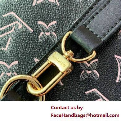 Louis Vuitton Monogram Canvas Speedy Bandouliere 25 Bag with an outside pocket M20852 Black