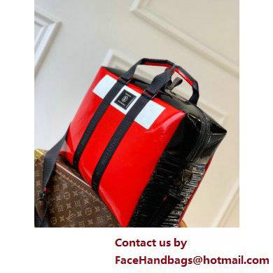 Louis Vuitton Monogram Mirror Canvas Neo Porte Documents Voyage Bag Red/Black