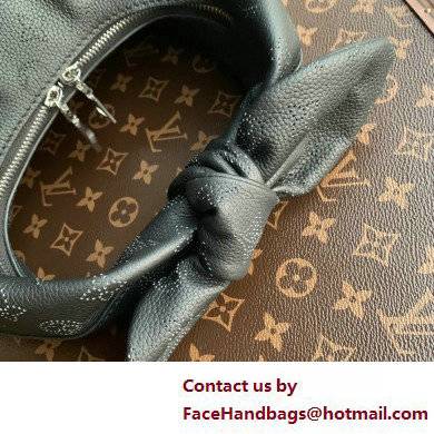 Louis Vuitton Perforated Mahina leather Why Knot PM Bag M20703 Black