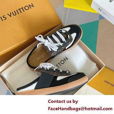 Louis Vuitton Suede Lous Open Back Sneakers Black 2022