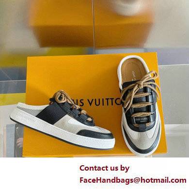 Louis Vuitton Suede Lous Open Back Sneakers Black/Gray 2022