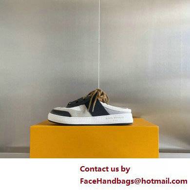 Louis Vuitton Suede Lous Open Back Sneakers Black/Gray 2022