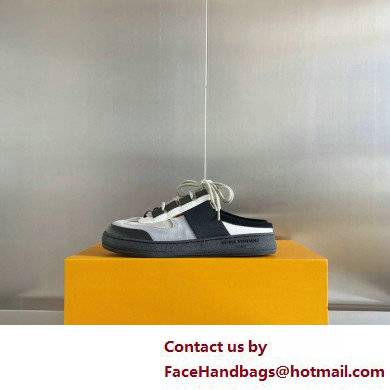 Louis Vuitton Suede Lous Open Back Sneakers Gray 2022