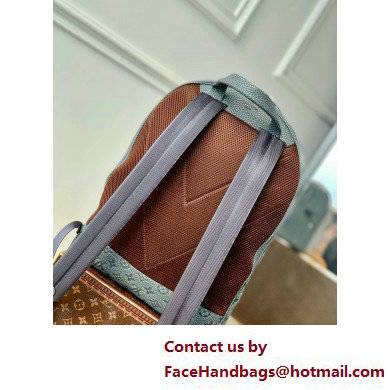 Louis Vuitton Taurillon Monogram leather Climbing Theme Ellipse Backpack Bag M20877 Gray