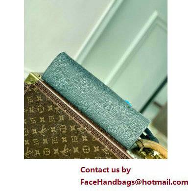 Louis Vuitton Taurillon Monogram leather Climbing Theme Standing Pouch Bag Gray