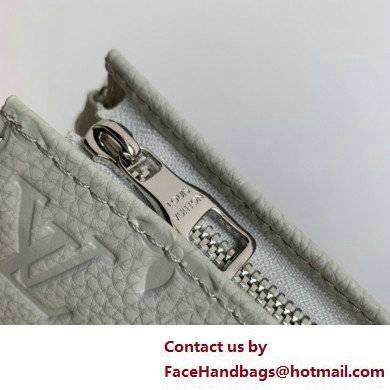 Louis Vuitton Taurillon Monogram leather Climbing Theme Standing Pouch Bag M81571 White