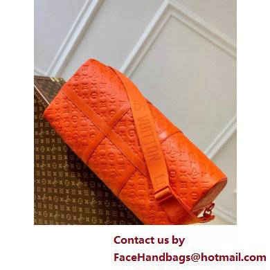 Louis Vuitton Taurillon Monogram leather Keepall Bandouliere 50 Bag M20963 Orange